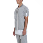 Short Sleeve MA-1 Bomber // Light Heather Grey (XL)