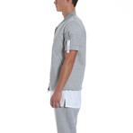 Short Sleeve MA-1 Bomber // Light Heather Grey (XL)