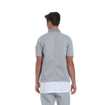 Short Sleeve MA-1 Bomber // Light Heather Grey (XL)