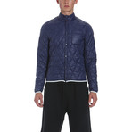 Lightweight Quilted Shirt Jacket // China Blue (2XL)