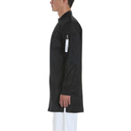 Elongated Asymmetric MA-1 Bomber Jacket // Black (L)