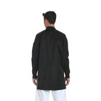 Elongated Asymmetric MA-1 Bomber Jacket // Black (L)