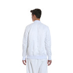 Longer MA-1 Bomber Jacket // White (2XL)
