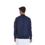 Longer MA-1 Bomber Jacket // China Blue (M)
