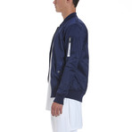 Longer MA-1 Bomber Jacket // China Blue (M)