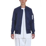 Longer MA-1 Bomber Jacket // China Blue (M)
