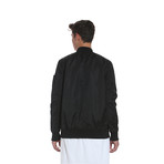 Longer MA-1 Bomber Jacket // Black (L)