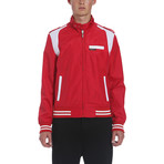 Iconic Racer Team Jacket // Crimson (2XL)