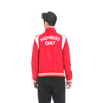 Iconic Racer Team Jacket // Crimson (2XL)