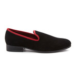 Treme Velvet Slipper // Black + Red (US: 10)