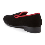 Treme Velvet Slipper // Black + Red (US: 10)