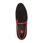 Treme Velvet Slipper // Black + Red (US: 10)