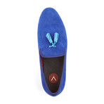 Esplanade Velvet Tassel Slipper // Royal Blue (US: 9)