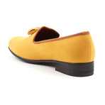 Esplanade Velvet Tassel Slipper // Mustard (US: 11.5)