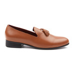 Esplanade Leather Tassel Slipper // Brown (US: 9.5)