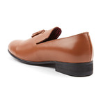 Esplanade Leather Tassel Slipper // Brown (US: 9.5)
