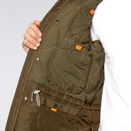 Kodiak Fur Trimmed Nylon Jacket // Army (M)