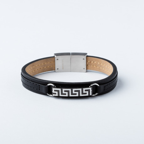 Leather + Stainless Steel Bracelet