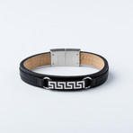 Leather + Stainless Steel Bracelet