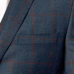 Peak Lapel 3-Piece Suit // Blue (US: 38R)