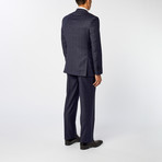 Double Breasted Peak Lapel 2-Piece Suit // Navy (US: 40S)