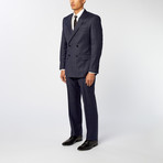 Double Breasted Peak Lapel 2-Piece Suit // Navy (US: 40R)