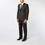 Peak Lapel 2-Piece Suit // Charcoal Blue (US: 36S)