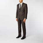 Peak Lapel 2-Piece Suit // Brown (US: 40L)