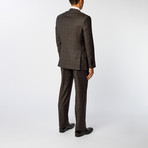 Peak Lapel 2-Piece Suit // Brown (US: 36R)