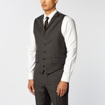 Peak Lapel 3-Piece Suit // Black Check (US: 40R)