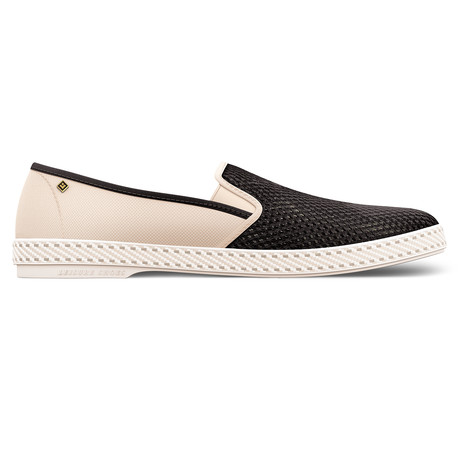 Tour Du Monde Slip-On // Beige + Black (Euro: 44)