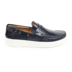 Leather Loafer // Dark Blue (Euro: 41)