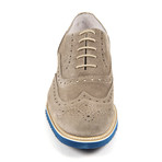 Suede Oxford // Tan + Blue (Euro: 40)
