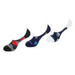 No-Show Ankle Socks // Diamond + Skull Mix // Pack of 3