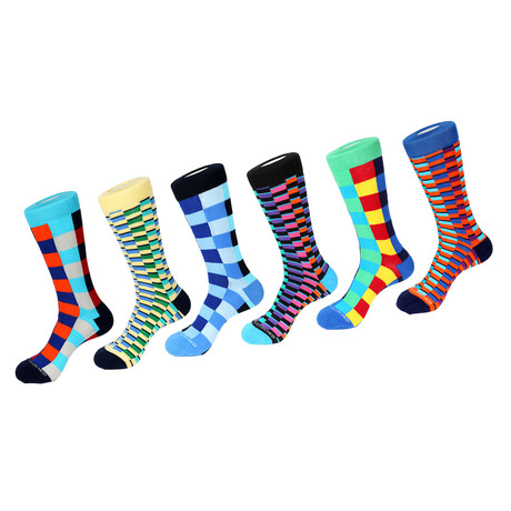 Dress Sock // Check It Off // Pack of 6