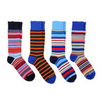 Dress Socks // Grid Mix // Pack of 4