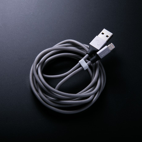 XL Reversible USB Syncing Cable // Space Grey (MFi Apple Lightning)