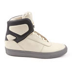 Sentient Leather High-Top // Matte Grey Multi