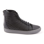 Radial Leather High-Top // Matte Black (Euro: 40)