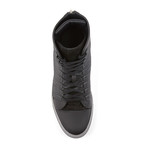 Radial Leather High-Top // Matte Black (Euro: 40)