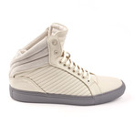 Libertine Suede Quilted Mid-Top // Matte White (Euro: 42)