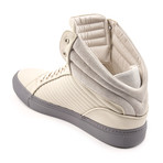Libertine Suede Quilted Mid-Top // Matte White (Euro: 42)