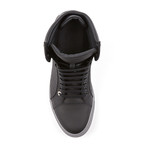 Libertine Suede Quilted Mid-Top // Matte Black (Euro: 43)