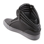 Libertine Suede Quilted Mid-Top // Matte Black (Euro: 43)