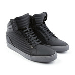 Libertine Suede Quilted Mid-Top // Matte Black (Euro: 43)