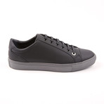 Cipher // Alpha Leather Low-Top // Matte Black + Grey (Euro: 40)