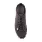 Cipher // Alpha Leather Low-Top // Matte Black + Grey (Euro: 40)