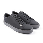 Cipher // Alpha Leather Low-Top // Matte Black + Grey (Euro: 40)