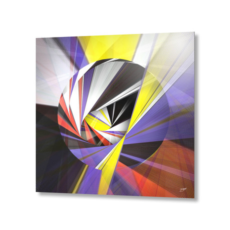 Mondrian's Makeover // Aluminum Print (16"W x 16"H x 0.2"D)