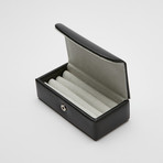 Suede Lined Cufflink Storage Box // 4 Pairs